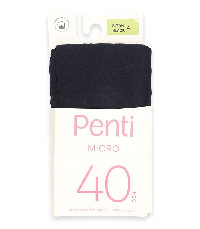 جوراب شلواری Penti پنتی طرح Micro ضخامت 40 مات مشکی
