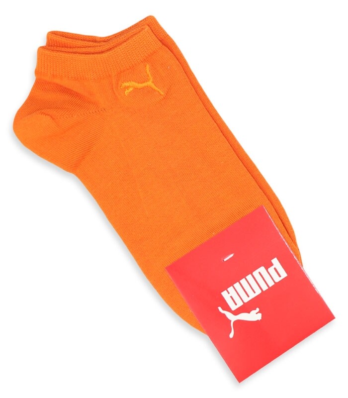 جوراب مچی گلدوزی طرح Puma طیف نارنجی
