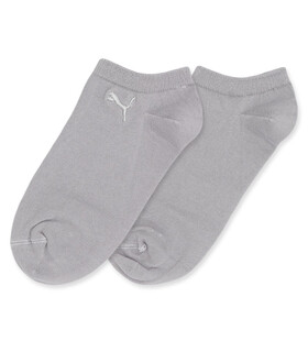 جوراب مچی گلدوزی طرح Puma طیف خاکستری