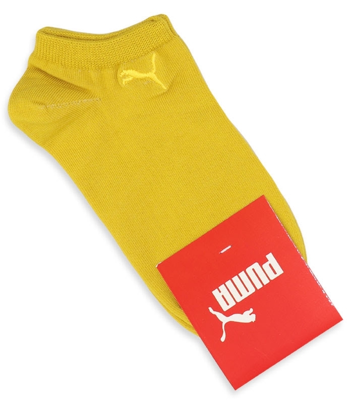 جوراب مچی گلدوزی طرح Puma طیف زرد