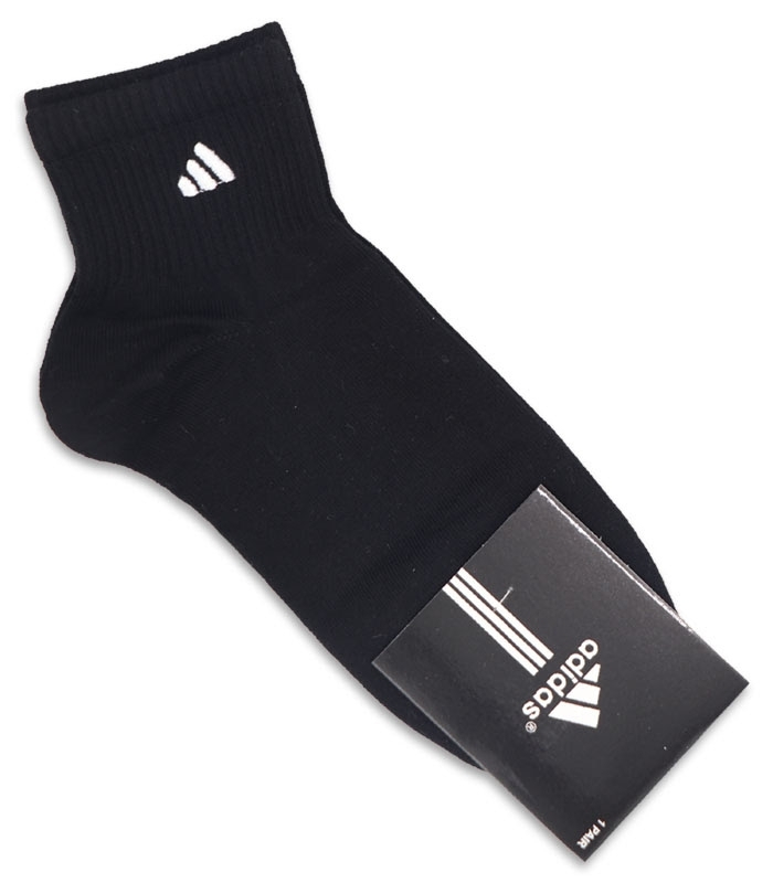 جوراب نیم ساق کش انگلیسی گلدوزی طرح Adidas