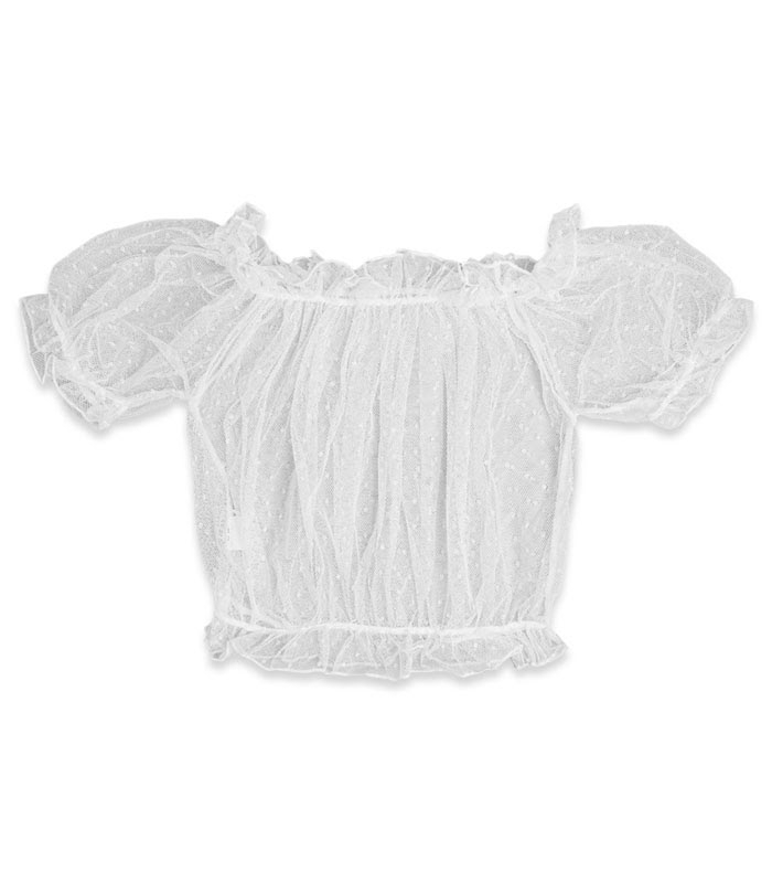ست شورت اسلیپ و نیم تنه آستین کوتاه توری Papillon پاپیلون طرح خالخالی ریز کد 1007