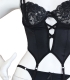 ست شورت و سوتین بلند فانتزی دانتل فنردار Kleren کلرن کد 3141