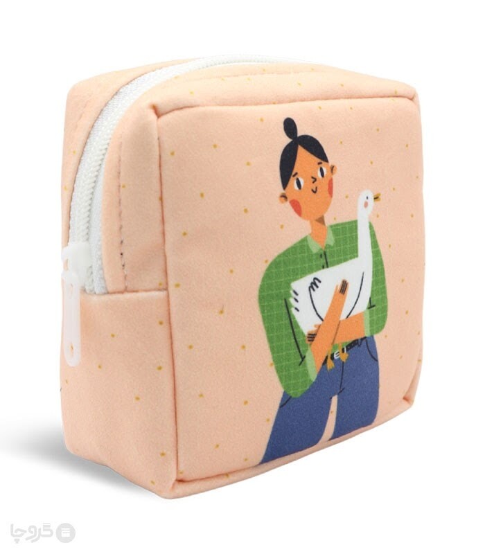 کیف نظم دهنده Hippo هیپو ابعاد 13×13 کد 102 طرح دخترک و غاز 