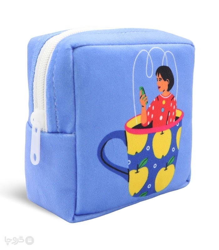 کیف نظم دهنده Hippo هیپو ابعاد 13×13 کد 102 طرح دخترک فنجانی 