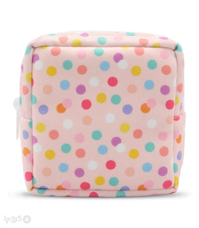 کیف نظم دهنده Hippo هیپو ابعاد 13×13 کد 102 طرح خالخالی رنگی 