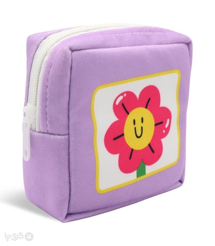 کیف نظم دهنده Hippo هیپو ابعاد 13×13 کد 102 طرح گل خندان 