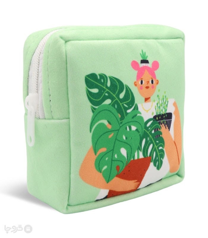 کیف نظم دهنده Hippo هیپو ابعاد 13×13 کد 102 طرح دخترک و گلدان 