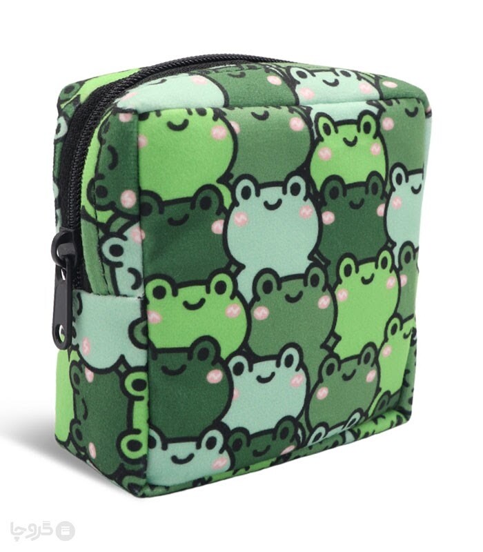 کیف نظم دهنده Hippo هیپو ابعاد 13×13 کد 102 طرح قورباغه 