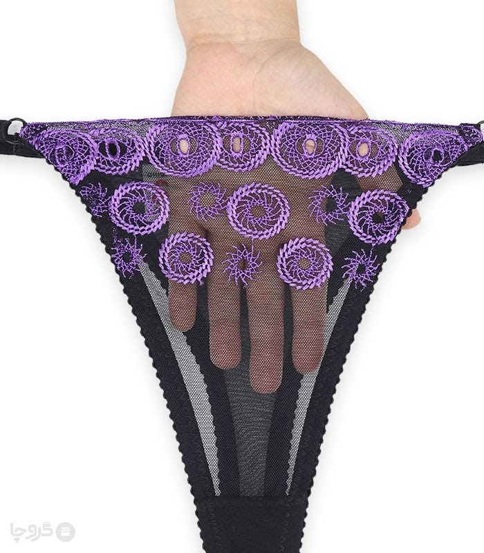 ست شورت و سوتین توری فنردار Jina ژینا گلدوزی طرح 1 کد 1007