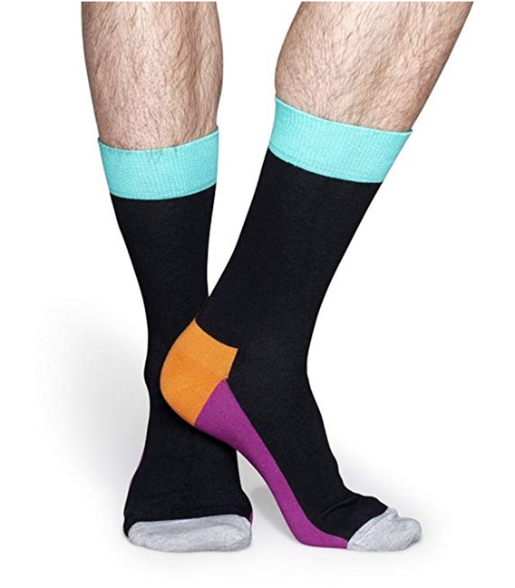 جوراب Happy Socks هپی ساکس طرح Five Color مشکی
