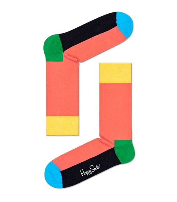 جوراب Happy Socks هپی ساکس طرح Five Color گلبهی