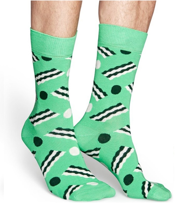 جوراب Happy Socks هپی ساکس طرح Wave Dot سبز