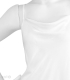 پیراهن بندی پشت ضربدری ساتن و دانتل Neev کد Adore سفید White