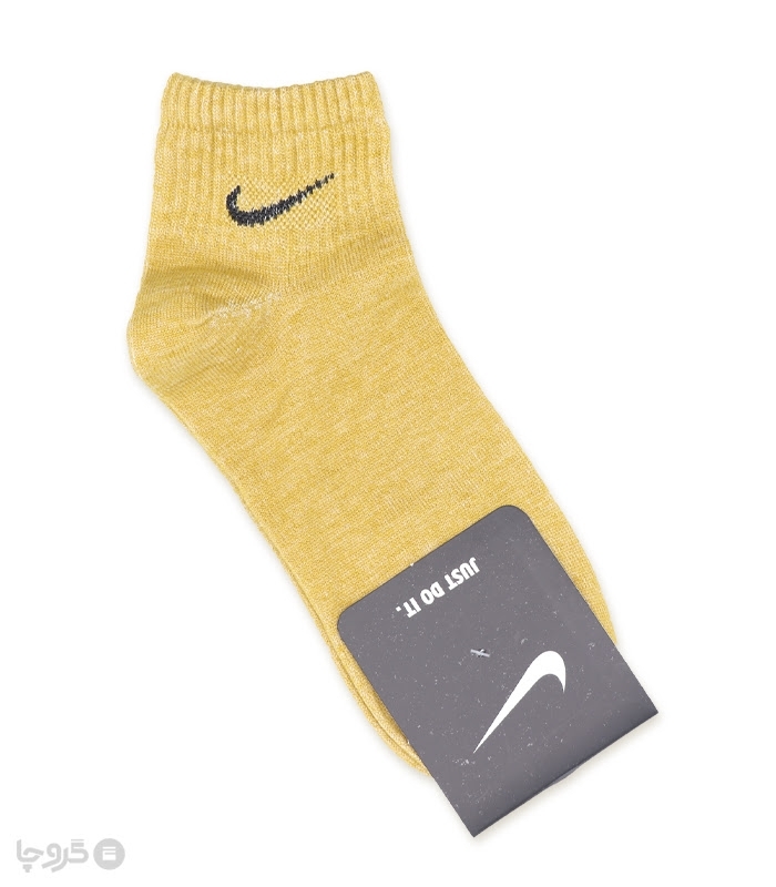 جوراب مچی کش انگلیسی طرح Nike طیف زرد