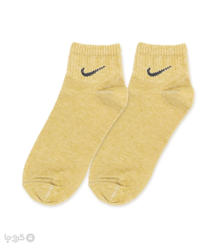 جوراب مچی کش انگلیسی طرح Nike طیف زرد