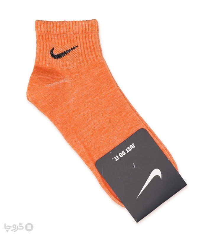جوراب مچی کش انگلیسی طرح Nike طیف نارنجی