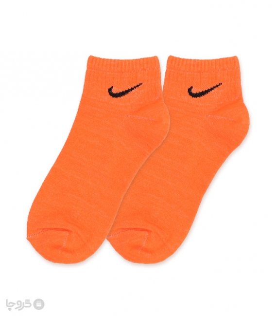جوراب مچی کش انگلیسی طرح Nike طیف نارنجی