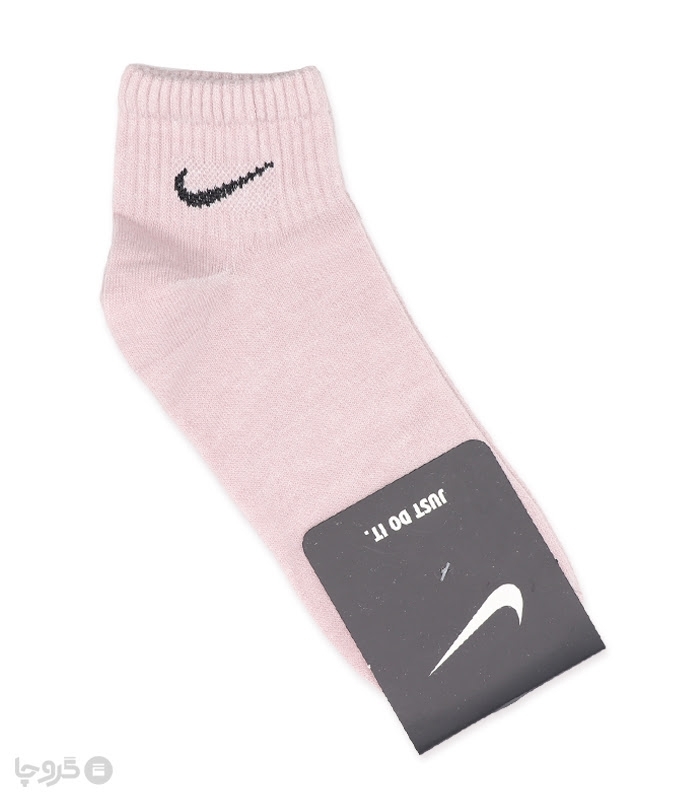 جوراب مچی کش انگلیسی طرح Nike طیف صورتی