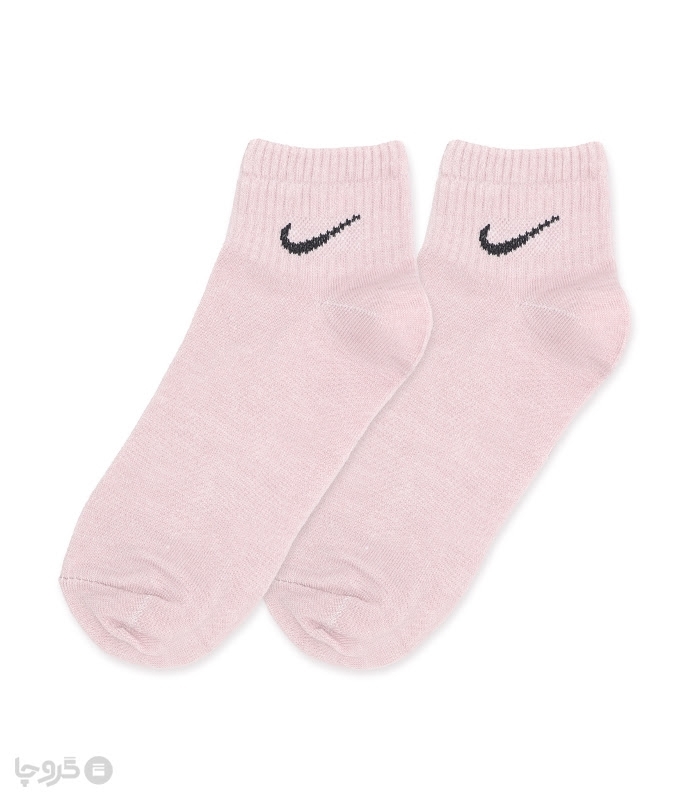 جوراب مچی کش انگلیسی طرح Nike طیف صورتی