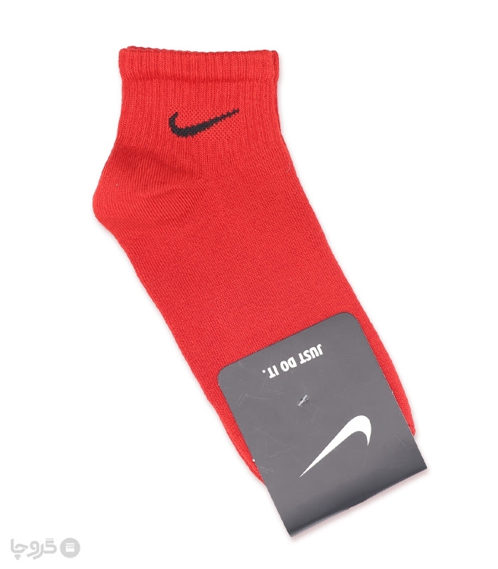 جوراب مچی کش انگلیسی طرح Nike طیف قرمز