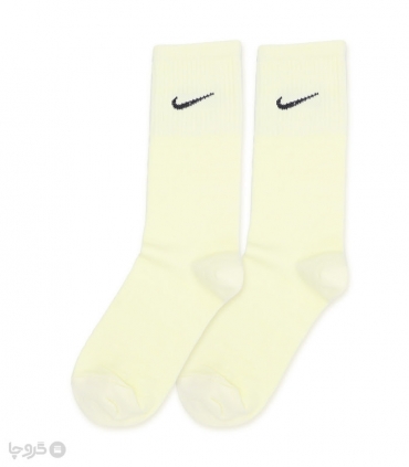جوراب ساقدار کش انگلیسی طرح Nike طیف زرد