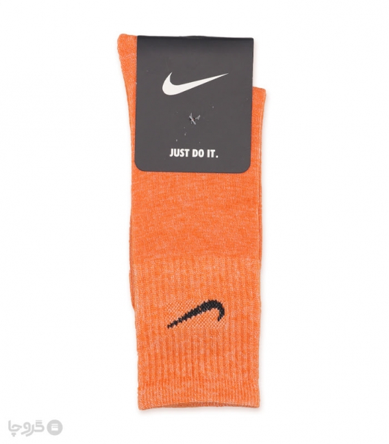 جوراب ساقدار کش انگلیسی طرح Nike طیف نارنجی