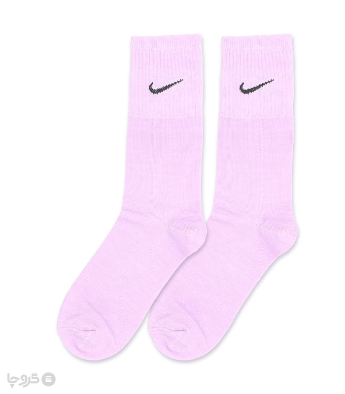جوراب ساقدار کش انگلیسی طرح Nike طیف بنفش