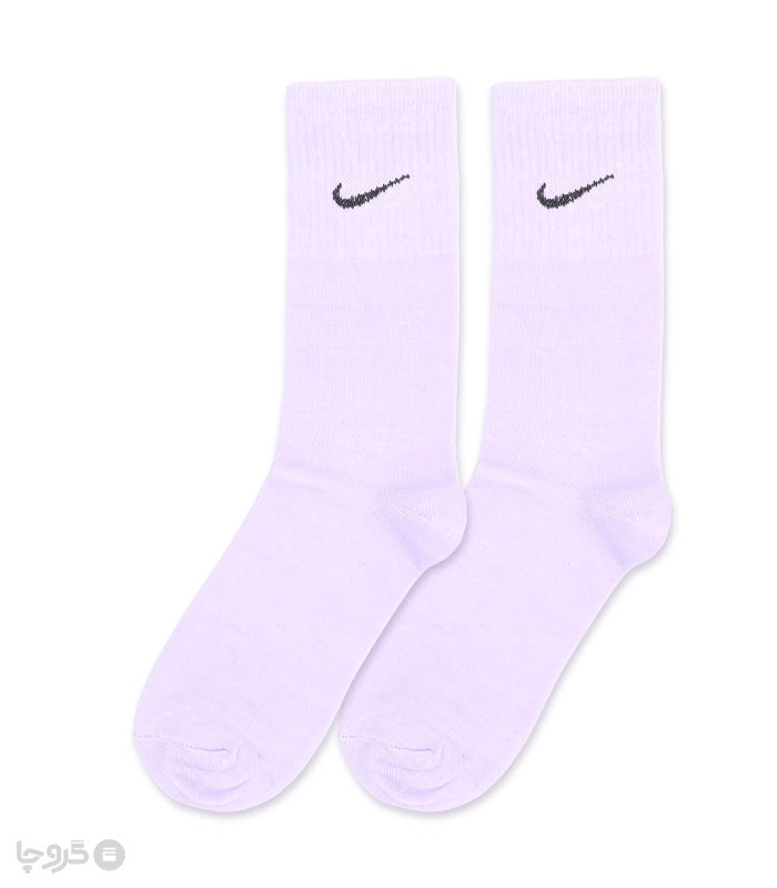 جوراب ساقدار کش انگلیسی طرح Nike طیف بنفش