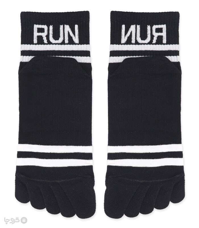 جوراب مچی کش انگلیسی انگشتی طرح Run