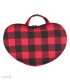 کیف لباس زیر زنانه قلبی طرح چهارخونه کد 4031