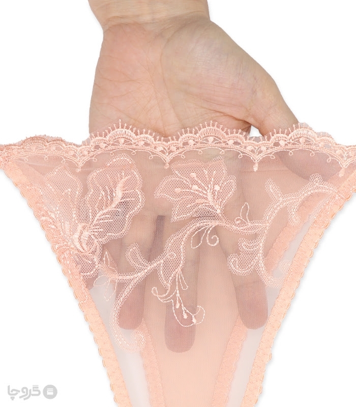 ست شورت و سوتین توری فنردار Jina ژینا گلدوزی طرح 2 کد 1006