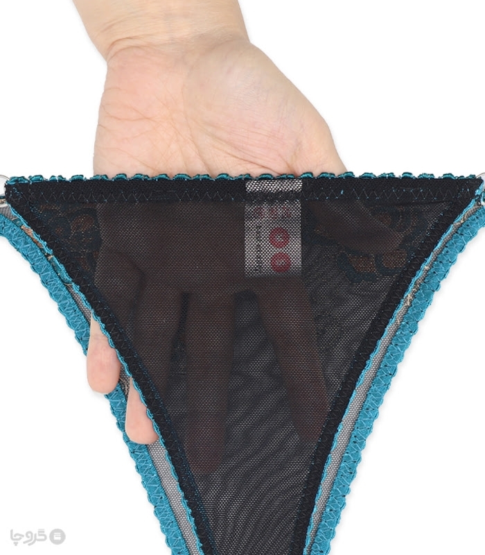 ست شورت و سوتین توری فنردار Jina ژینا گلدوزی طرح 3 کد 1046