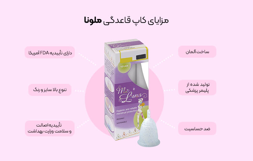 استفاده از کاپ قاعدگی ملونا به شما کمک می‌کند تا روز خود را بدون دردسر سپری کنید.