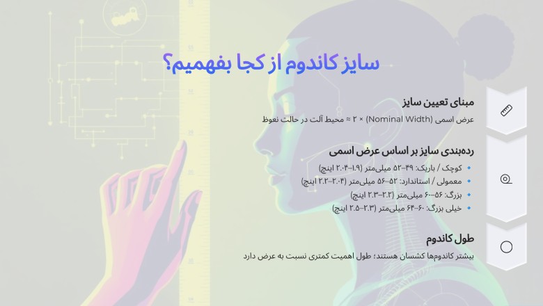 سایز کاندوم از کجا بفهمیم؟