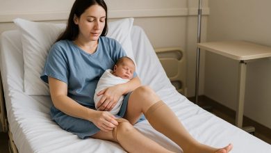 علت پوشیدن جوراب واریس بعد از سزارین