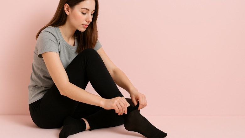 نحوه پوشیدن جوراب شیشه ای