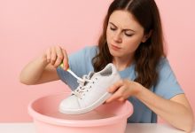 نحوه تمیز کردن کفش سفید