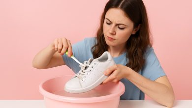 نحوه تمیز کردن کفش سفید