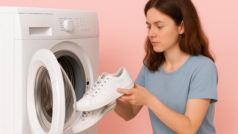 نحوه شستن کفش سفید در لباسشویی