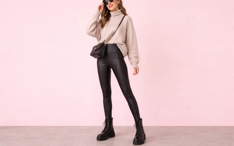 استایل با لگ مشکی