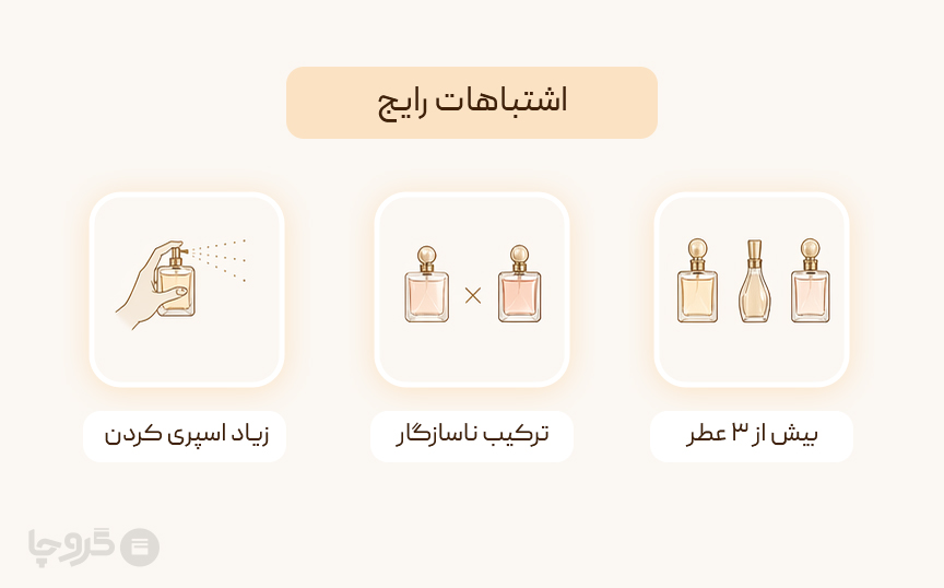 اشتباهات رایج در استفاده از عطر