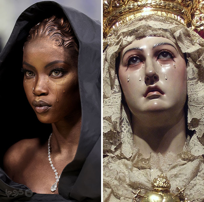 آنوک یای با استایلی مفهومی الهامگرفته از تصویر «Black Madonna»