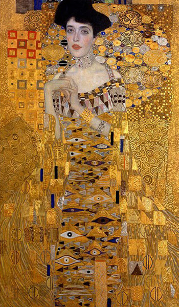 “Portrait of Adele Bloch-Bauer I” — Gustav Klimt, 1907