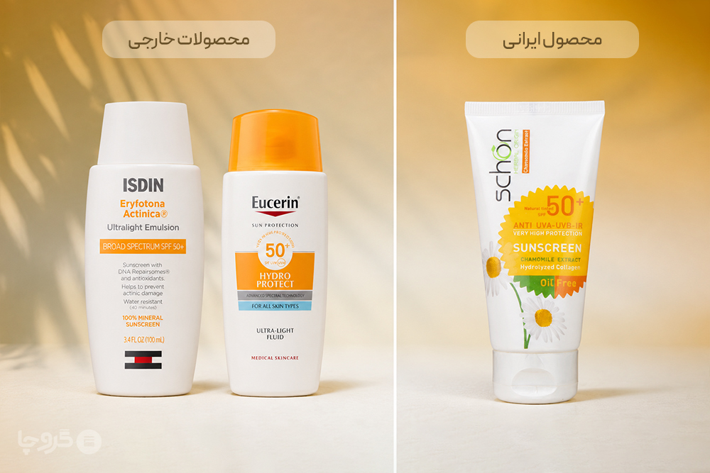 ضدآفتاب ملایم و بدون عطر مناسب پوست حساس