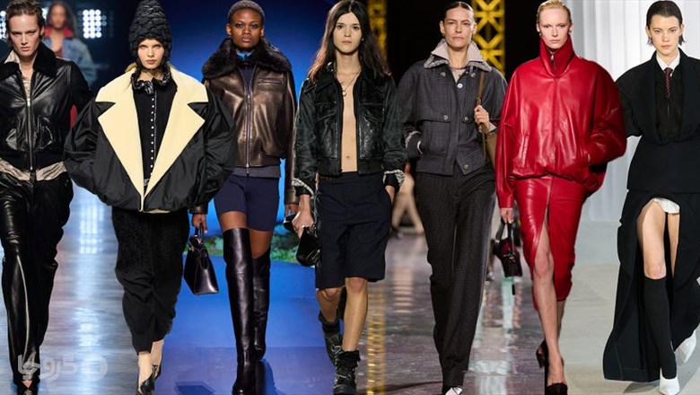بامبرهای پاییز ۲۰۲۶ در مجموعه های Isabel Marant، Louis Vuitton، Hermès، Coach، Chanel، Balenciaga و Jean Paul Gaultier؛ کلاژ: Harper's Bazaar، با عکس های Getty Images و Launchmetrics.