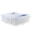 نظم دهنده کشو کد 327 ابعاد 11×30×38 سانتی ‌متر سایز L سفید - بسته 12 عددی