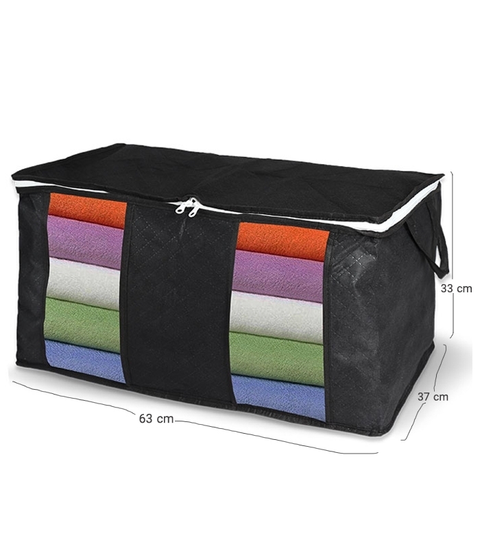 خرید عمده  بقچه دو پنجره ضد آب کد 374 ابعاد 33×37×63 سانتی متر - بسته 12 عددی